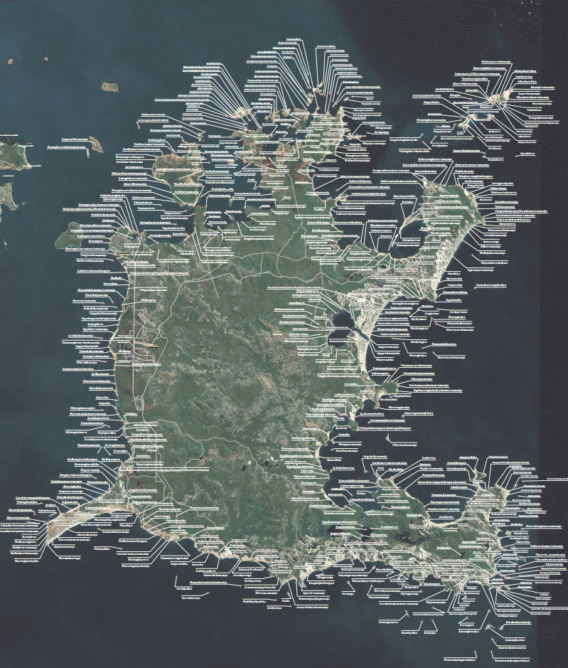 Groote Eylandt placenames